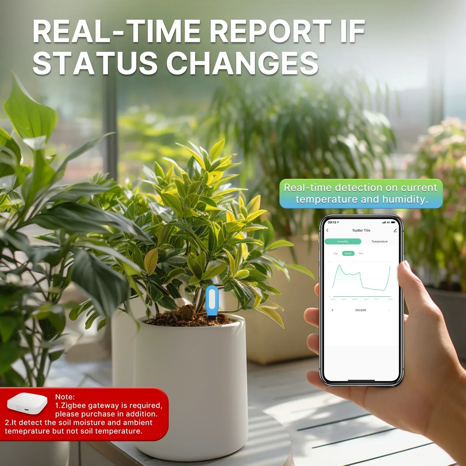 Moes inteligente zigbee medido - Smart Garden Zigbee avaliação e preço