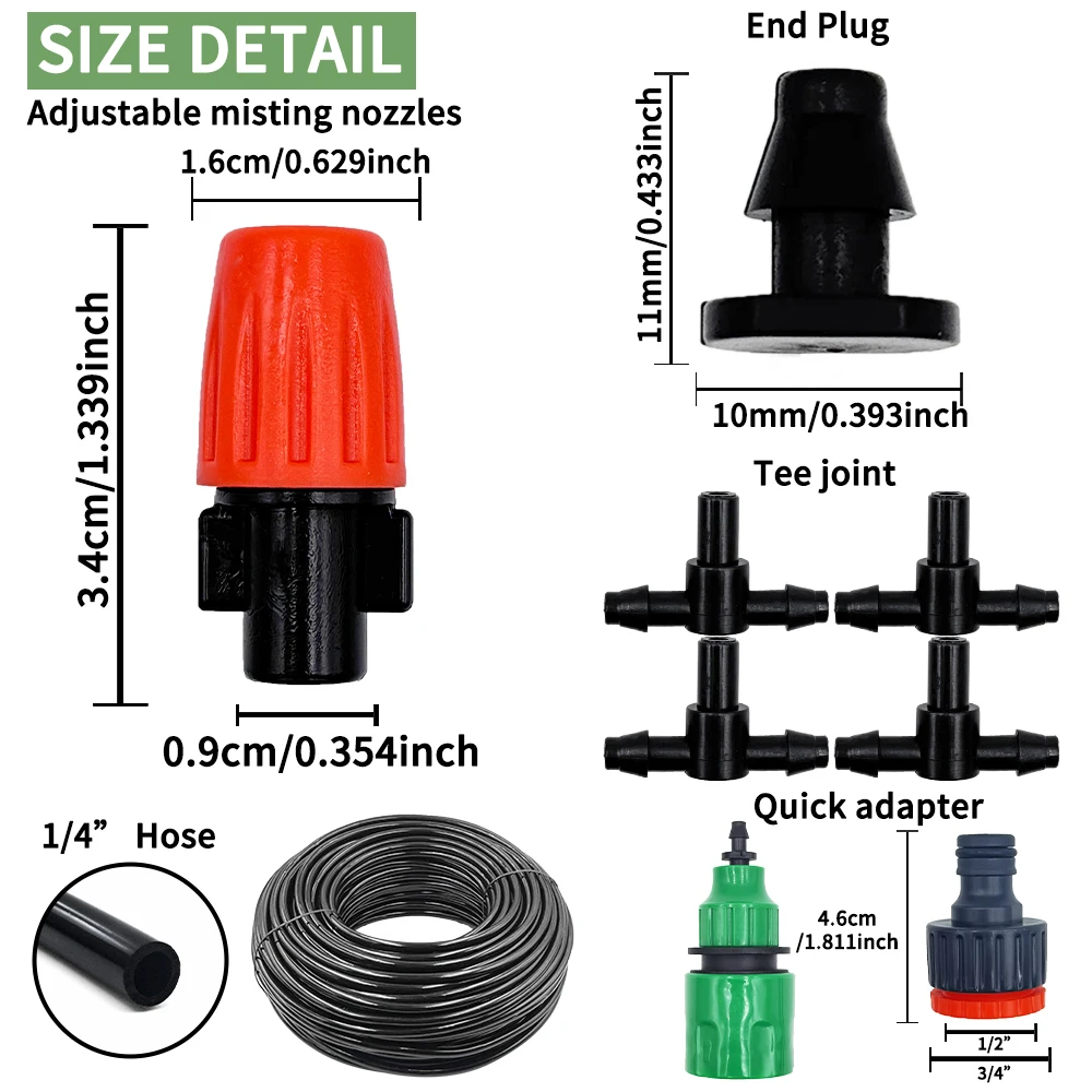 Kit de irrigação com bicos de  - Yoocaa Smart Garden avaliação e preço