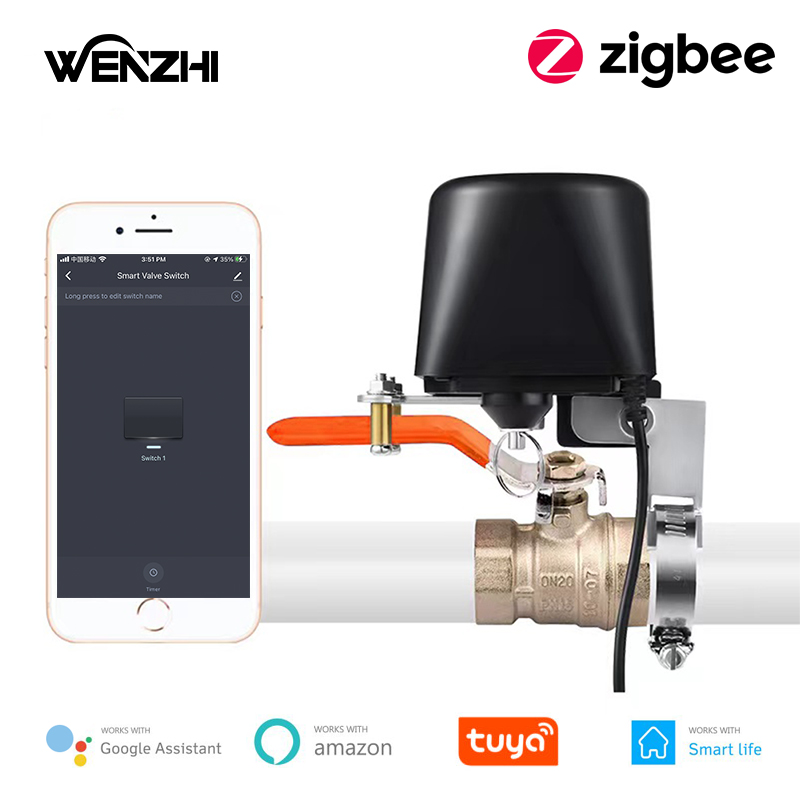 Zigbee água/gás válvula sistem - Smart Garden Zigbee avaliação e preço