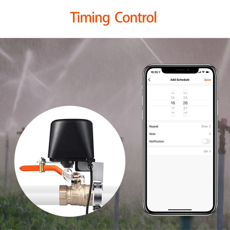 Zigbee água/gás válvula sistem - Smart Garden Zigbee avaliação e preço